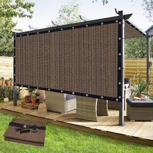 6' x 12' Mocha Garden Net, 160g, Seamless, Standard Configuration