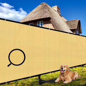 8' x 50' Sand Color 130g Non-Jointed Standard Fence