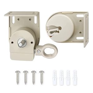 Roller Shade Top Rail with Aluminum Gearbox End Caps - Beige