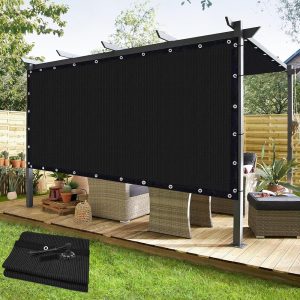 10' x 12' Black Garden Net, 160g, Seamless, Standard Configuration
