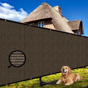 6' x 50' Brown Fence, 180g, Seamless, Standard Configuration