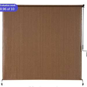 6x8 Roller Shade in Mocha Color with Wand Control