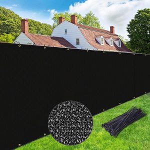 5' x 50' Black Fence, 180g, Seamless, Standard Configuration