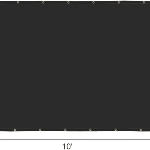 6' x 20' Black Garden Net, 160g, Seamless, Standard Configuration