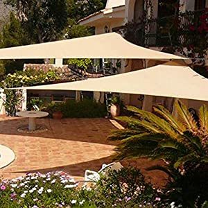 83" x 173" Sand-Colored Custom Sun Shade Sail
