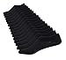 Antibacterial Full Mesh Fishnet Socks (Solid Color, Black Base with Black Mesh, Single Pair, Size M8)