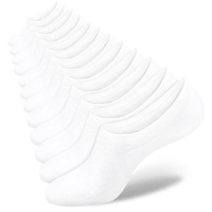 Semi-Invisible C-Shaped Women's Socks (Solid Color, White, Single, Size 6)