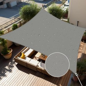 Custom 10'X13' Light Gray Waterproof Sun Shade Sail