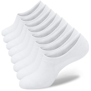 Semi-Invisible C-Shaped Women's Socks (Solid Color, White, Single, Size M4)