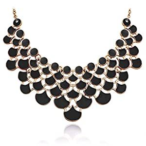Black Gold-Plated Pendant Necklace
