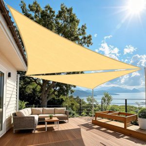 Custom 6'x6'x6' Equilateral Sand-Colored Shade Sail