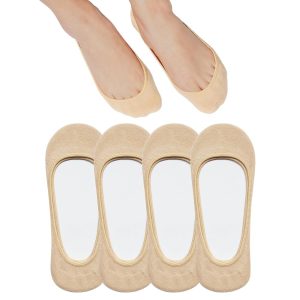062 Invisible D-Cup Women's Socks (Nude Single S4)