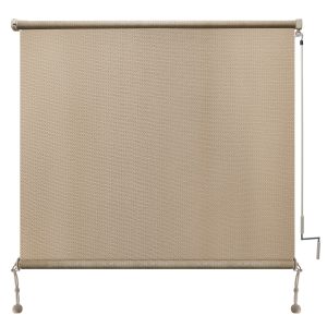 7x8 Roller Shade in Pebble Color with Wand Control