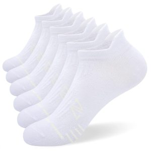 White Athletic Socks 6-Pair Pack, Size 7-9