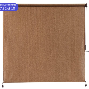 4x8 Roller Shade in Walnut Color with Crank Handle