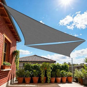 Custom 6'x6'x6' Equilateral Deep Gray Sun Shade Sail