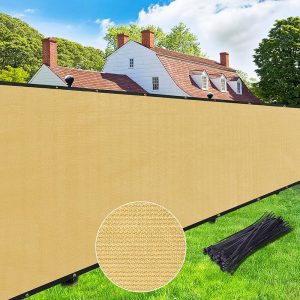 5' x 25' Sand Color 130g No-Seam Standard Fence