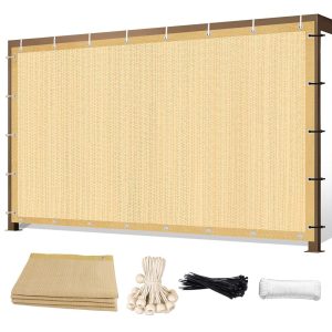 8' x 16' Beige Garden Net, 160g, Seamless, Standard Configuration