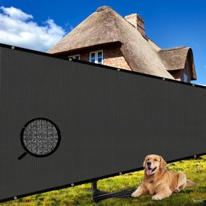 8' x 25' Dark Gray 130g Non-Stitched Standard Fence