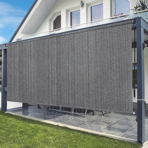 5x6 Roller Shade in Light Gray with Rod Control