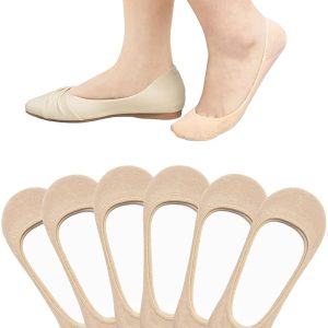 Invisible D-Cup Women's Socks (Nude Single, Size M6)