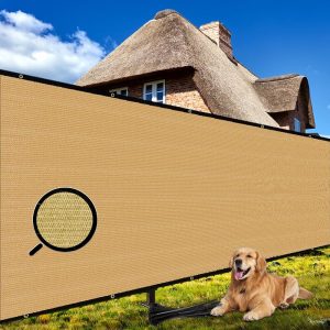 6' x 50' Sand-Colored 130g Fence, No Seams, Standard Configuration