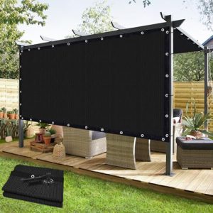 10' x 10' Black Garden Net, 160g, Seamless, Standard Configuration