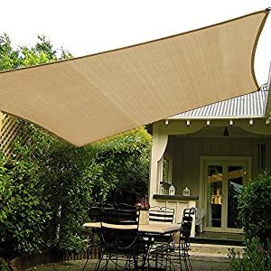Custom Trapezoidal Sun Shade Sail, 148" x 182" x 144" x 160", Bright Red