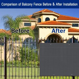 4' x 25' Dark Gray Fence, 130g, Seamless, Standard Configuration