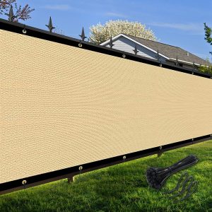4' x 25' Sand Color 130g Non-Seamed Standard Fence