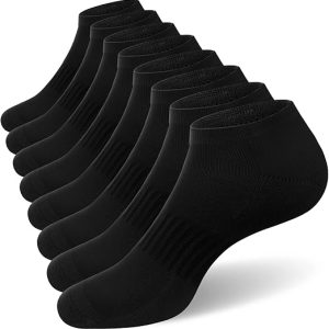 Men's Elastic Cuff Socks with Terry Sole, Solid Black, Size L6