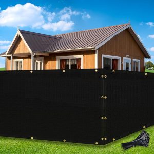 5' x 50' Black Fence, 130g, Seamless, Standard Configuration