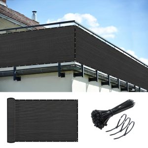 3' x 16' Fence, Black, 130g, Seamless, Standard Configuration