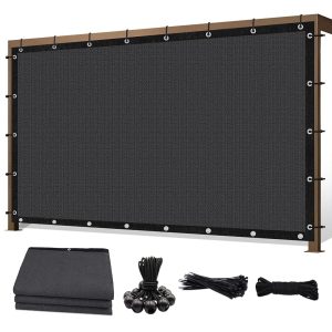 8' x 10' Dark Gray Garden Net, 160g, Seamless, Standard Configuration