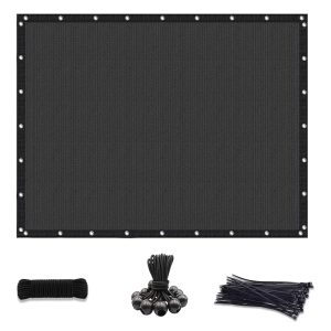 6' x 16' Dark Gray Garden Netting, 160g, Seamless, Standard Configuration