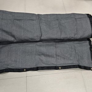 4' x 330' Black Fencing Material with Grommets, 130gsm