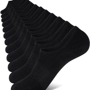 Elastic B-Cuff Women's Socks (Solid Color, Black, Single, Size 6)