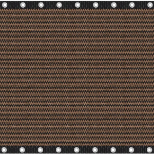 6' x 8' Mocha Garden Net, 160g, Seamless, Standard Configuration