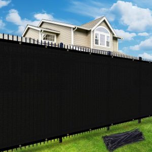 Custom 6' x 9' Black Fence
