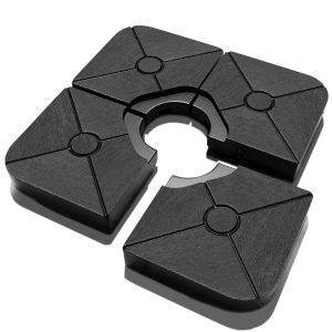 Four-Piece X-Pattern Textured Umbrella Base