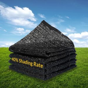 10' x 20' Black Agricultural Garden Net - 40% Light Transmission