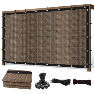 6' x 10' Mocha Garden Net, 160g, Seamless, Standard Configuration