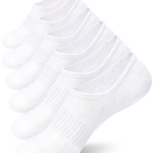 Women's Elastic B-Style Socks (Solid Color, White, Single, Size M6)